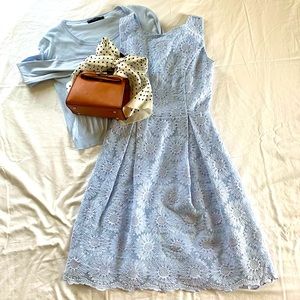 HALLHUBER Two-piece Floral A-Line Dress S + jacket